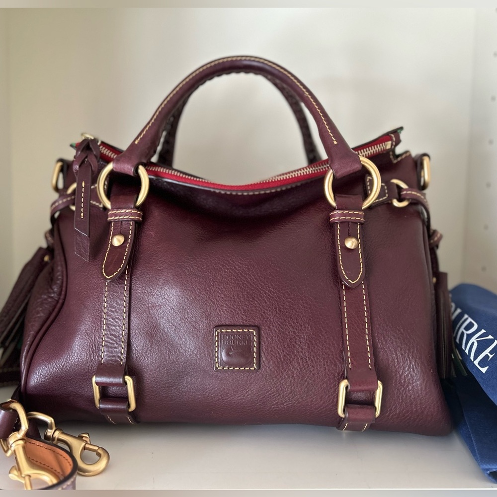 PLUM Dooney & Bourke Florentine Satchel - Picture 12 of 16
